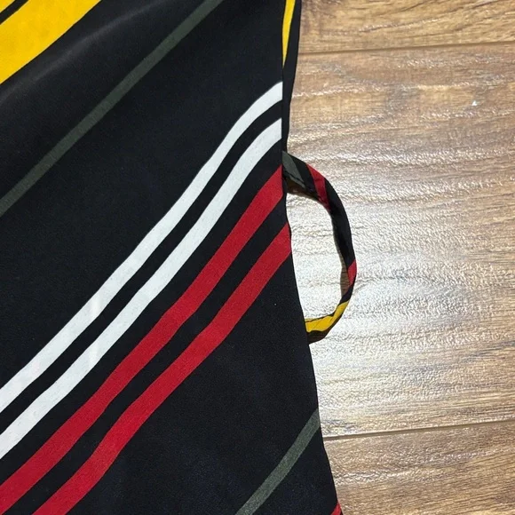 Streetwear Society Multicolor Striped Wrap Blouse - Picture 8 of 12